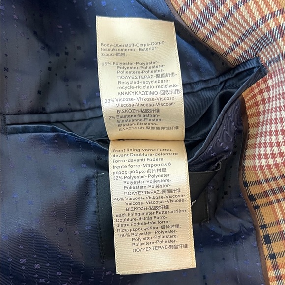 Scotch & Soda Brown Plaid Blazer - Picture 7 of 9